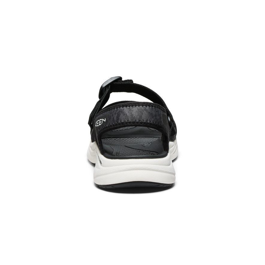 **Women's Leiki Open Toe Sandal - Black & Star White | Comfortable Summer Sandals for Beach, Pool & Casual Outings**