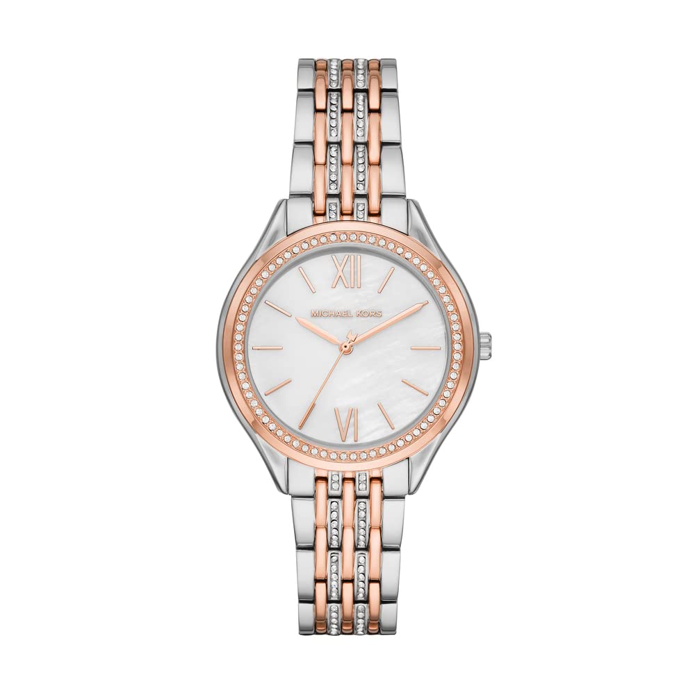 Michael Kors Mindy Women's Watch MK7077 - Silver-Tone Alloy Case, Three-Hand Movement, Fashion Accessory for Work, Party & Everyday Wear