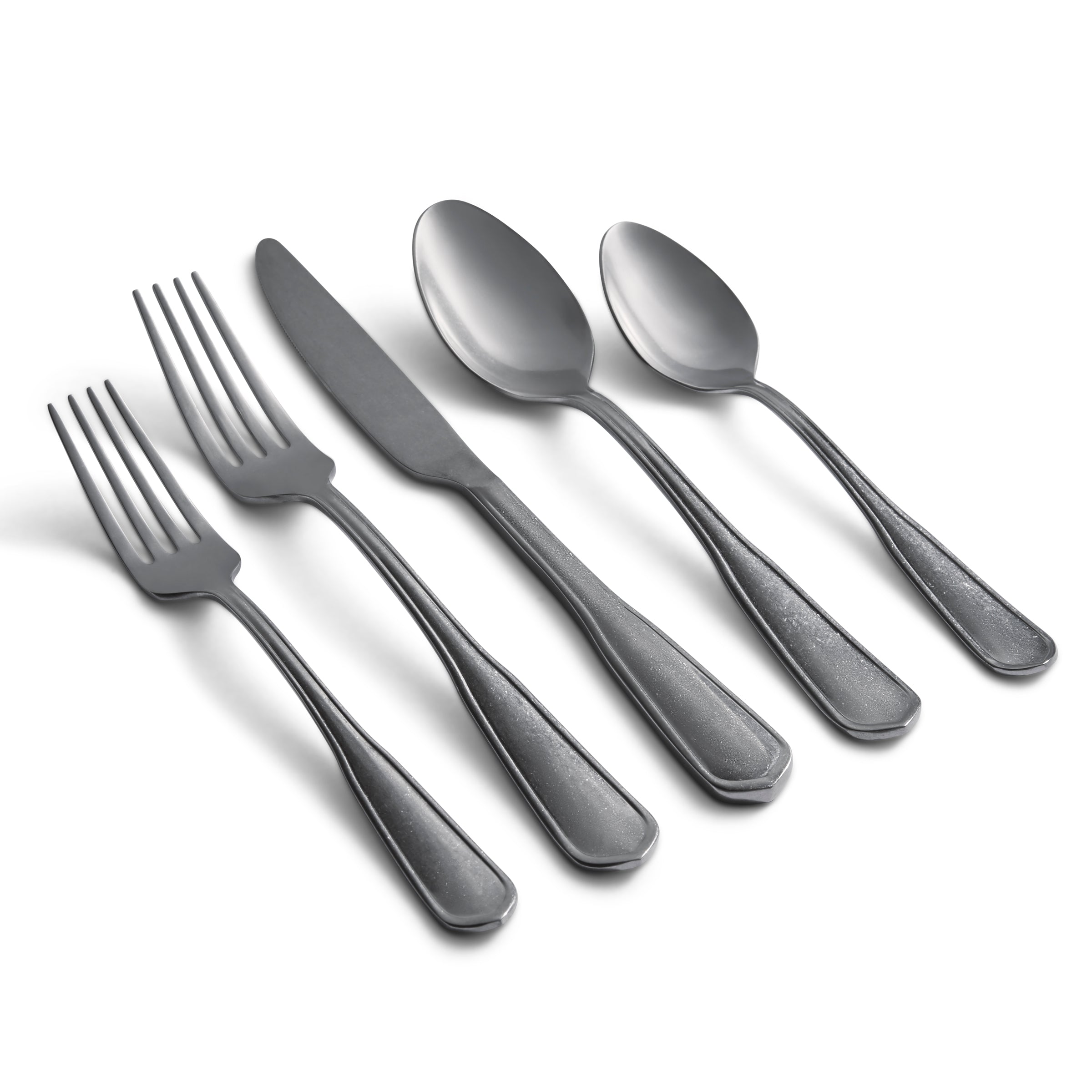 Hailee Rumble 20-Piece Stainless Steel Flatware Set - Elegant Silverware for Dinner Parties, Weddings & Everyday Dining