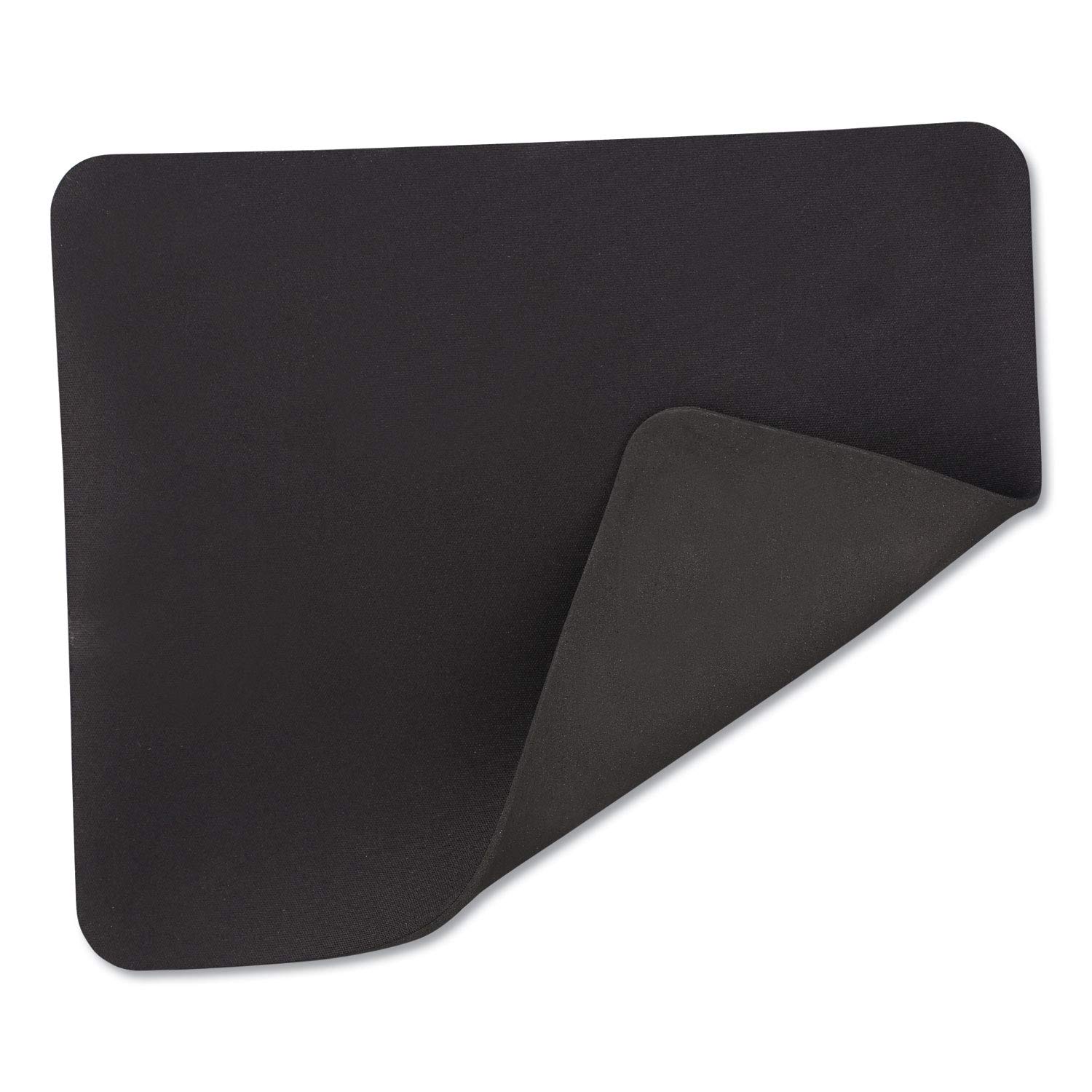 Innovera 52448 Non-Slip Natural Rubber Mouse Pad - Black Ergonomic Desk Mat for Office, Gaming & Home Computer Use