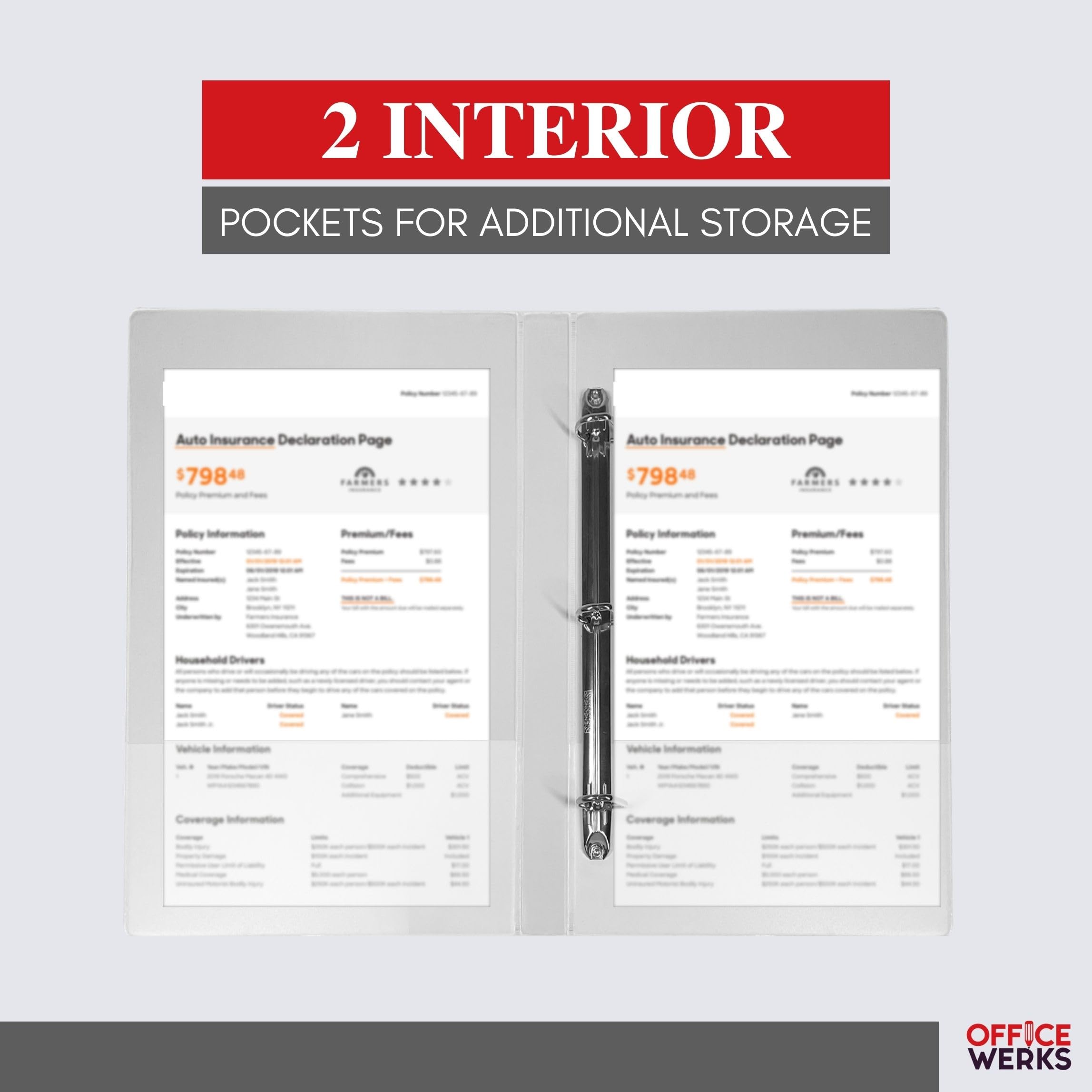 Heavy Duty Legal Size View Binder - 14