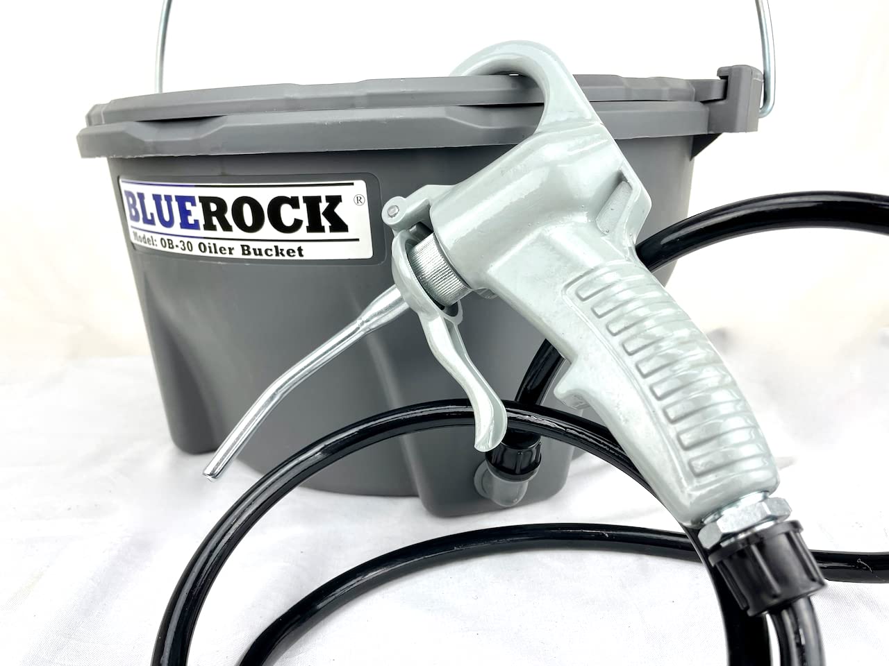 BLUEROCK OB-30 Handheld Oil Pump & Bucket Kit for Pipe Threading - Compatible with Ridgid 418, 300, 10883 - Perfect for Plumbing, Pipe Fitting & Maintenance Work