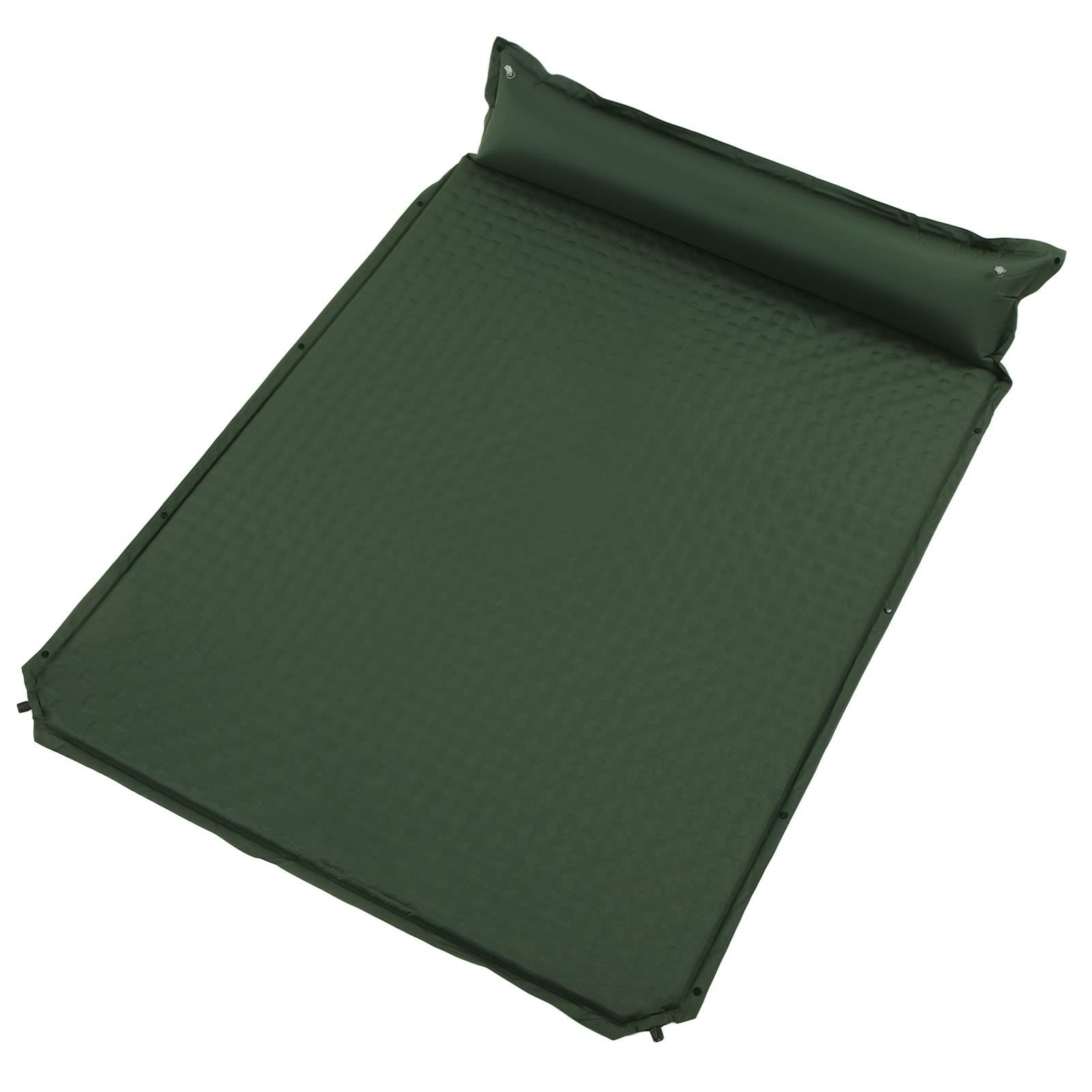 LBEC Inflatable Camping Bed - Green Floating Design with Automatic Pump, 1.2 Inch Thick Air Mattress for Outdoor Travel & Backpacking | Perfect for Camping, Hiking, and Road Trips