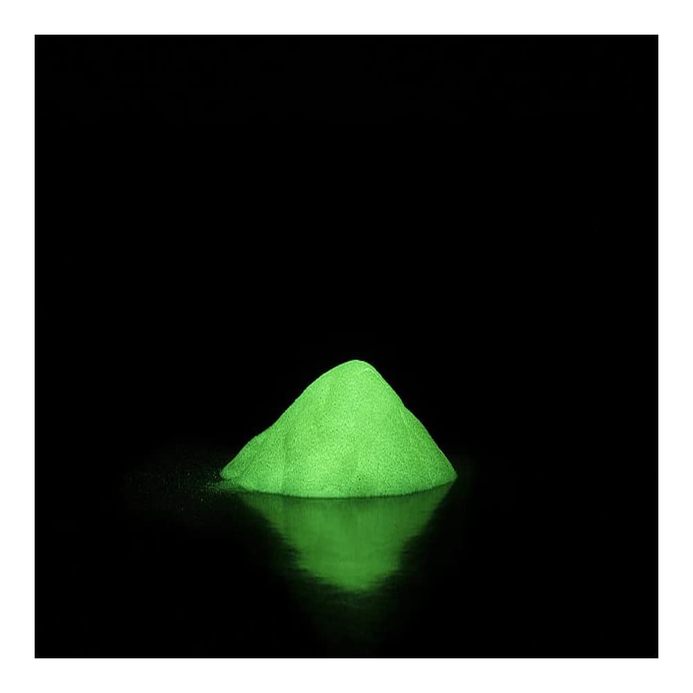 Americos Non-Toxic Neon Glow in The Dark Luminous Paint Powder - 50g Green Pigment for DIY Slime, Nail Art, Resin Crafts, UV Paint Mixing | Perfect for Night Parties, Concerts & Creative Projects