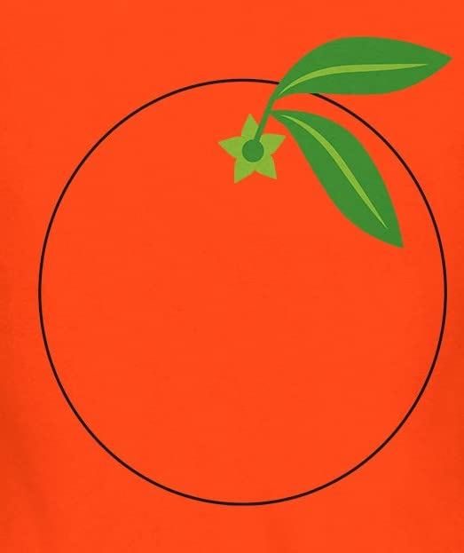 Old Glory Halloween Fruit Orange Costume T-Shirt for Men - Funny Citrus Costume Party Outfit for Halloween, Cosplay & Theme Parties