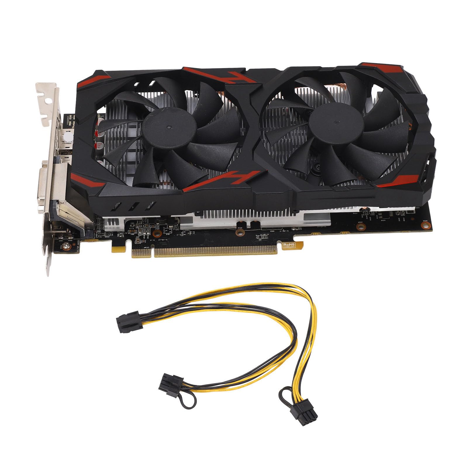 RX 580 8GB GDDR5 256-bit Gaming Graphics Card with Dual Fans - High Performance Desktop GPU for PC Gaming, Video Editing & Cryptocurrency Mining (580 8G D5)