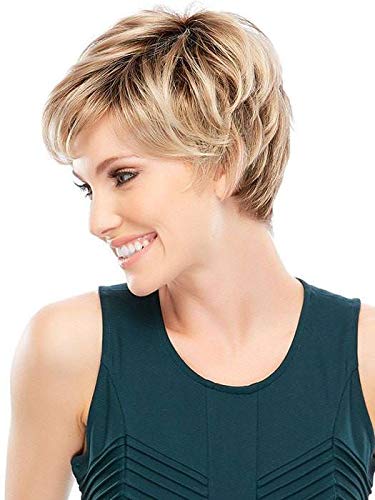 Jon Renau Allure Petite Synthetic Wig Bundle - 4pc Set (12FS8 Color) with Christy's Wigs Q&A Booklet, BeautiMark Shampoo & Wide Tooth Comb | Perfect for Daily Wear, Cosplay & Hair Loss Solutions