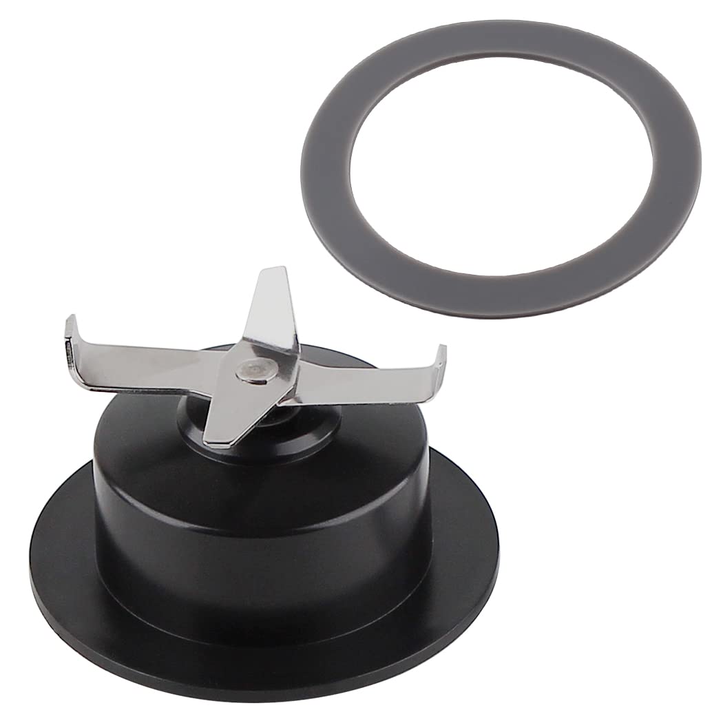 Black & Decker Blender Replacement Blade with 2 Gaskets - Compatible with BL1110BG, BL1120BG, BL1130SGM, BL1820SGM, BL1830SGM Models - Cross Blade for Smoothies, Shakes & Food Prep