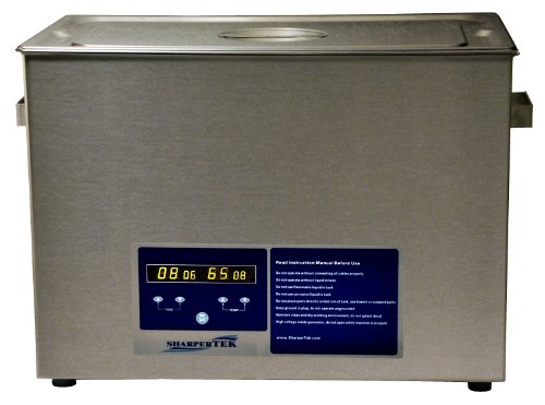 SharperTek Digital 7.5 Gallon Ultrasonic Heated Cleaner with Basket SH600-25L - Professional Jewelry, Eyeglasses & Metal Parts Cleaning Solution for Home & Workshop Use