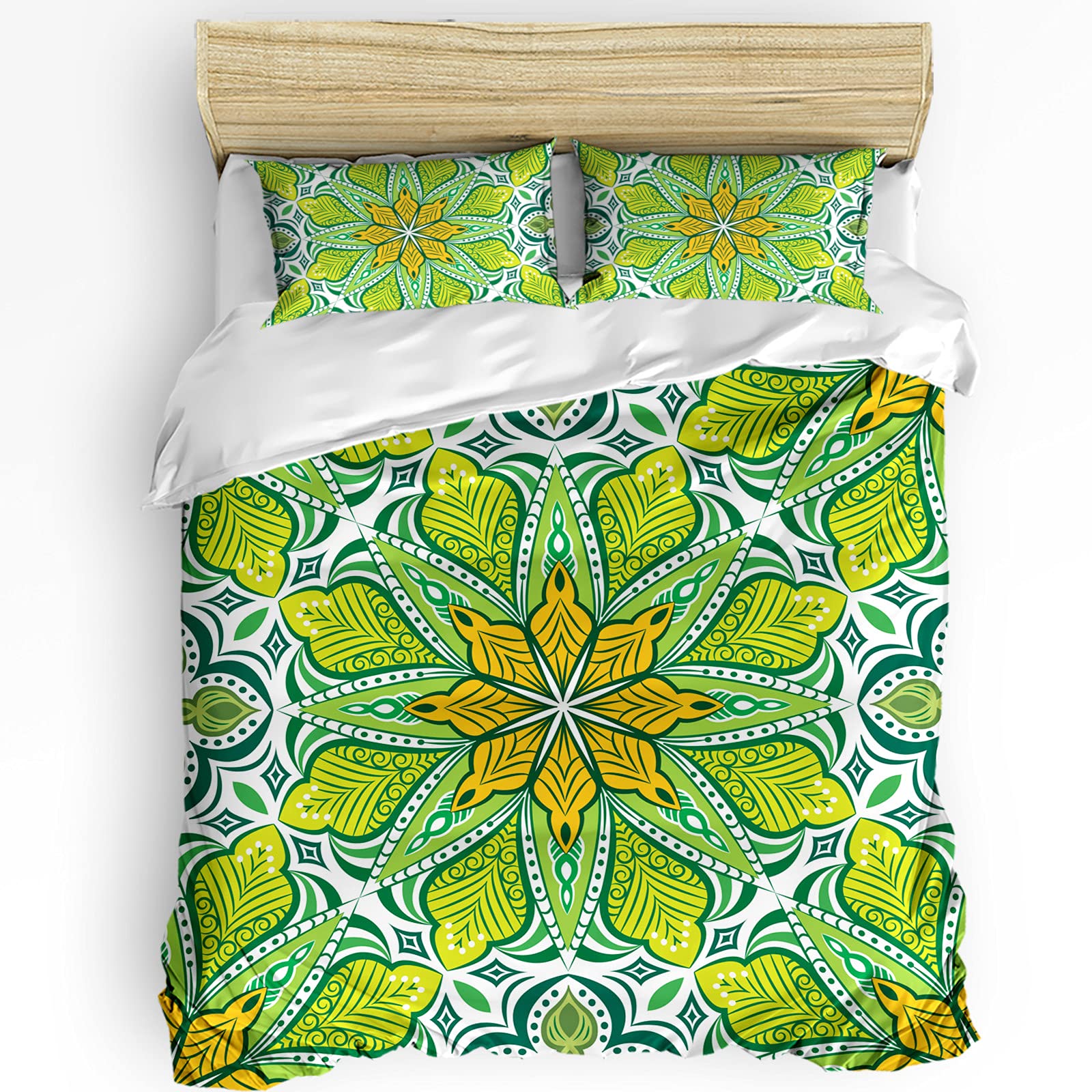 LooPoP Aesthetic 3-Piece Duvet Cover Set - Geometric Abstract Design, Super Soft & Anti-Wrinkle Queen Size Bedding Set with Comforter & Pillow Shams for All Seasons | Perfect for Modern Bedrooms, Guest Rooms & Cozy Home Decor