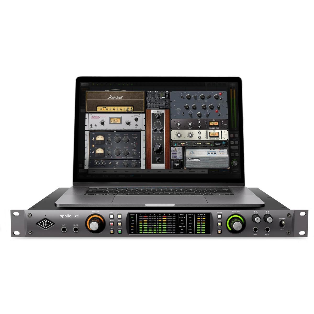 Universal Audio Apollo X6 Thunderbolt 3 Audio Interface - Professional Studio Recording & Music Production Equipment for Home & Pro Studios