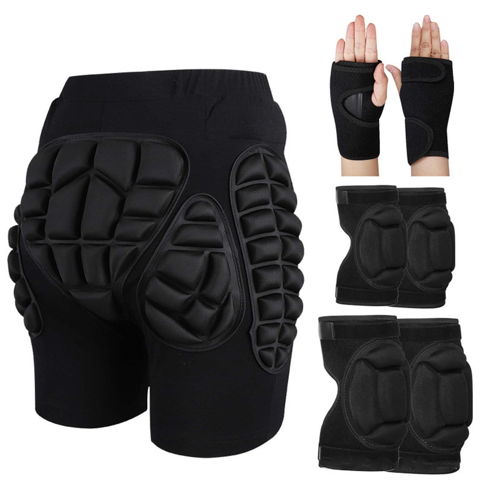 QDY 3D Protection EVA Padded Ski & Snowboard Shorts - Hip, Butt, Knee & Wrist Guards for Winter Sports Safety | Perfect for Skiing, Snowboarding & Outdoor Activities