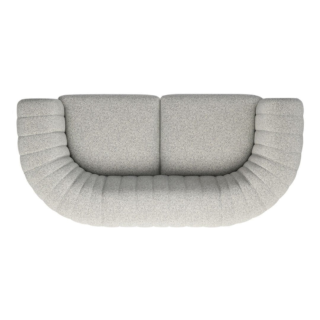 Modern 2-Seater Sofa - Comfortable Small Couch for Living Room, Apartment, Office - Soft Fabric Upholstery with Sturdy Wooden Frame - Perfect for Lounging, Relaxing, and Entertaining Guests
