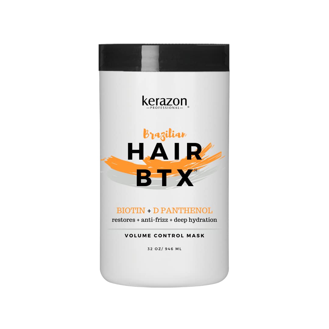 Brazilian Hair BTX Treatment Kit for All Hair Types - Sulfate Free & Sodium Free Shampoo & Conditioner Set | Deep Conditioning for Damaged Hair, Salon-Quality Hair Repair at Home