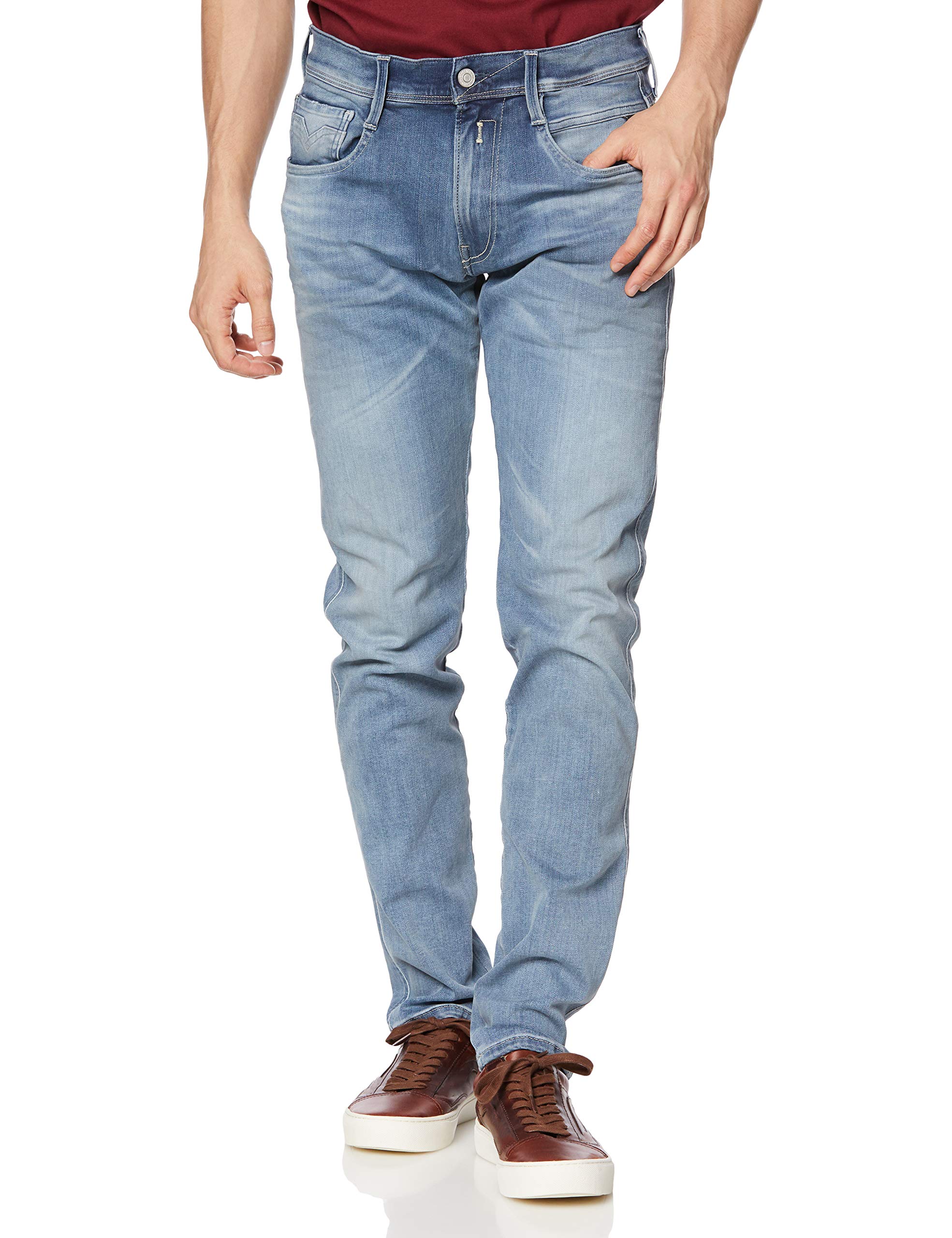 Replay Men's Straight Fit Jeans - Classic Denim Pants for Casual & Everyday Wear | Perfect for Work, Outings & Relaxed Style