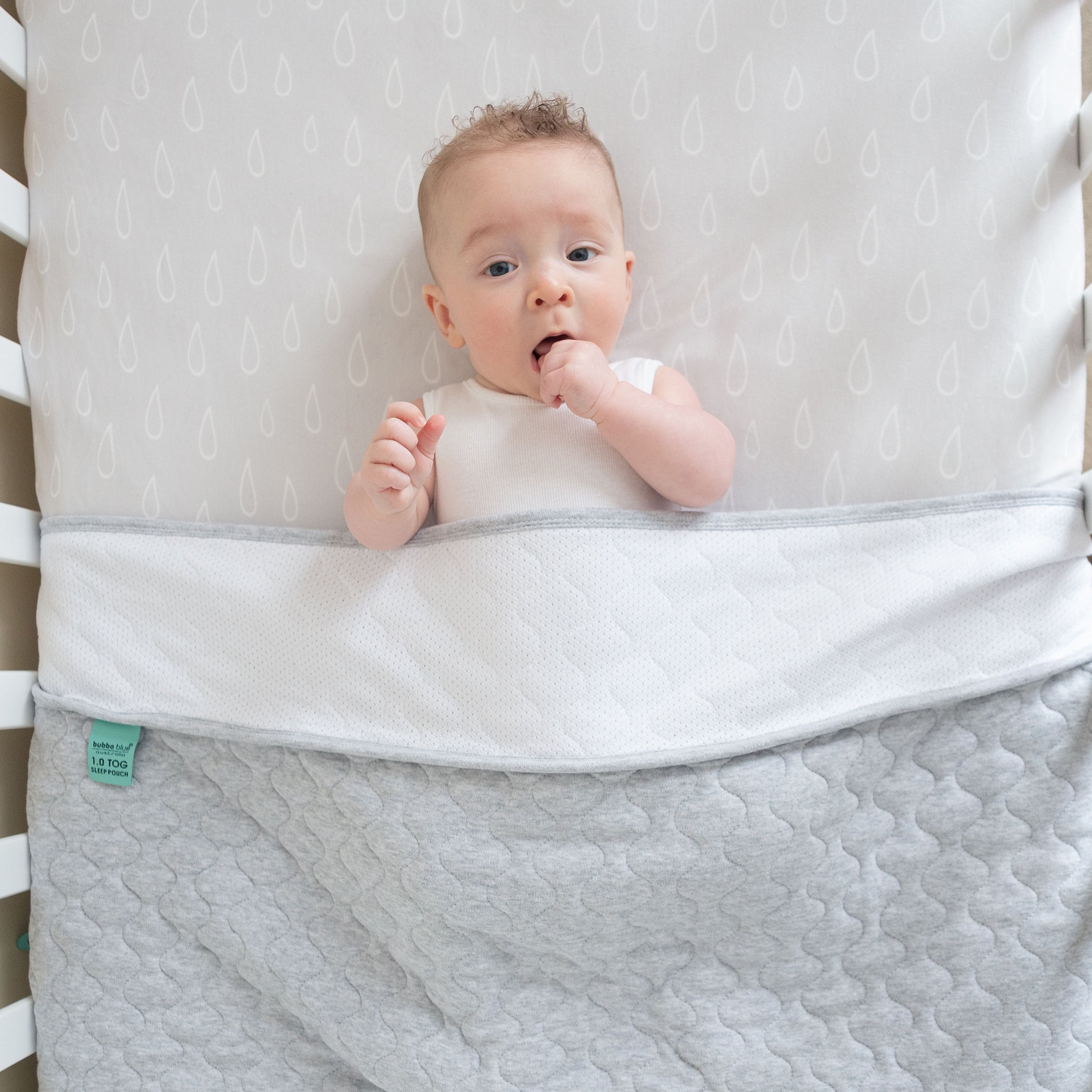 1.0 TOG Baby Sleep Sack - Breathable Cotton Sleeping Bag for Infants & Toddlers - Standard Cot Size - Perfect for Nursery, Daycare & Travel