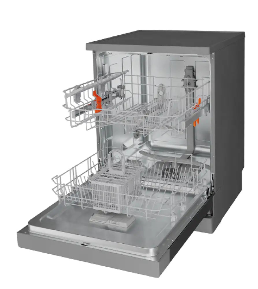 Ariston LFO3C22X 60cm Freestanding Dishwasher in Stainless Steel - Energy Efficient, Quiet Operation for Small Kitchens & Apartments