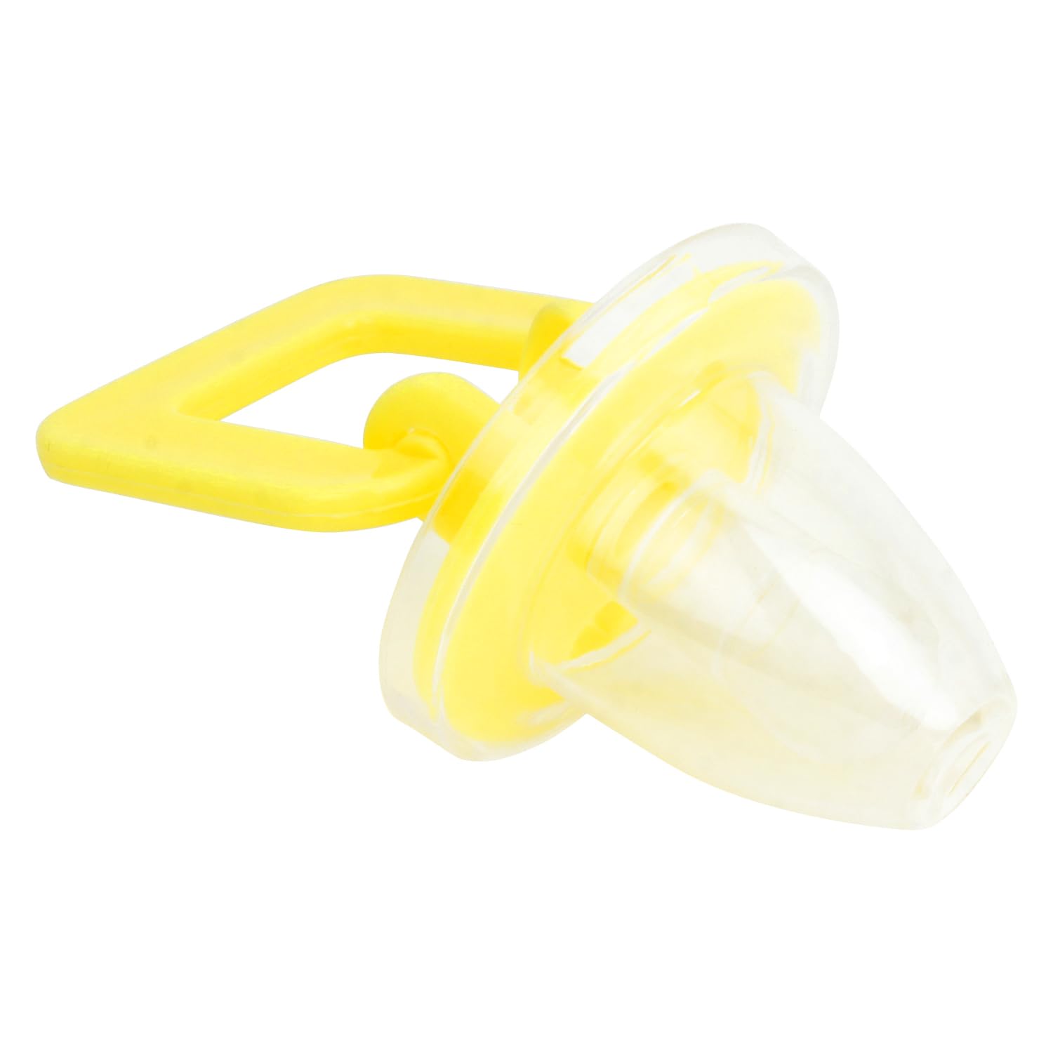 Joy Buzz BPA-Free Silicone Pacifier & U-Shape Toothbrush Combo for Babies 0-12 Months - Safe Infant Oral Care Set for Teething Relief & Early Dental Hygiene (Yellow & Blue) - Perfect for Soothing, Cleaning & Developing Healthy Teeth