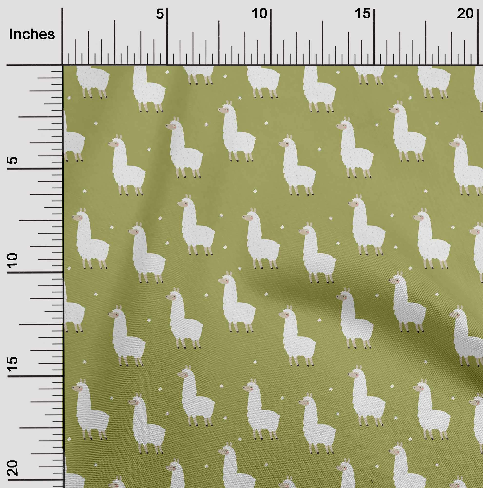 Premium Olive Green Polyester Spandex Fabric - 56