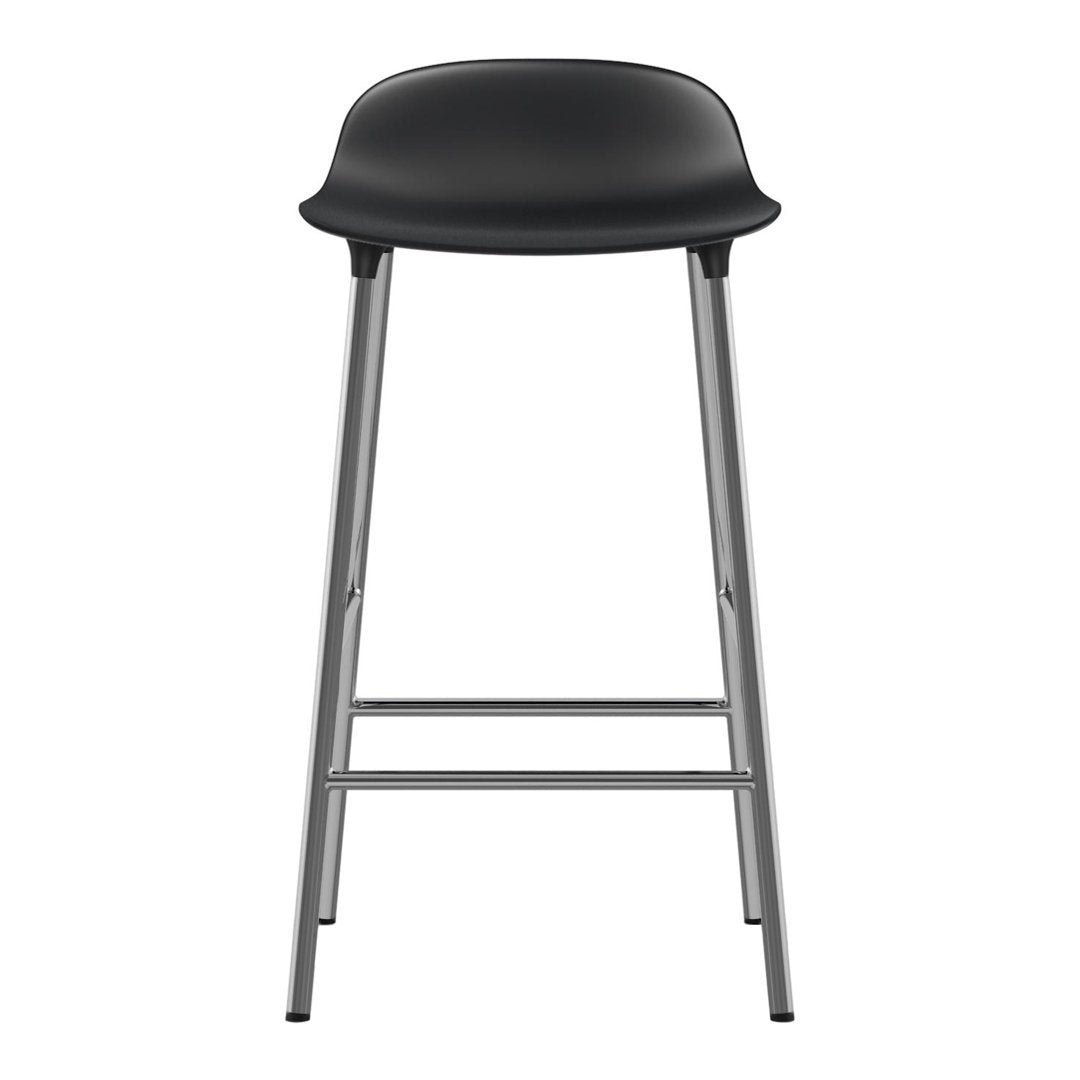 Modern Metal Leg Form Counter Stool - Bar Stool for Kitchen Island, Breakfast Nook & Home Decor