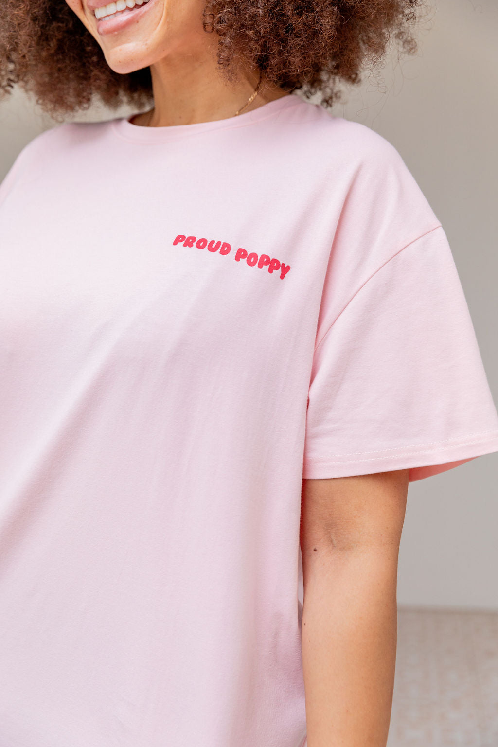 Good Vibes Tee in Pink - Soft Cotton Women's T-Shirt for Casual Wear, Street Style & Everyday Comfort