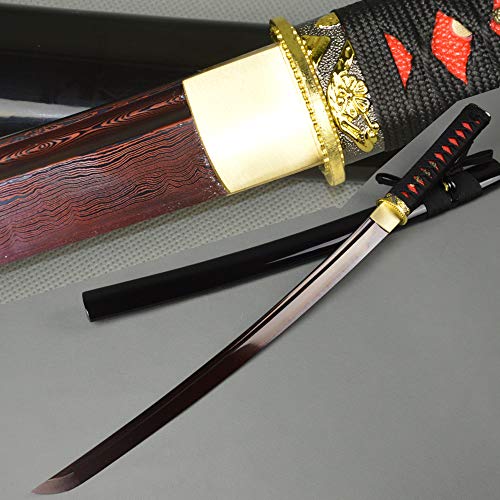 Damascus Steel-Red Black