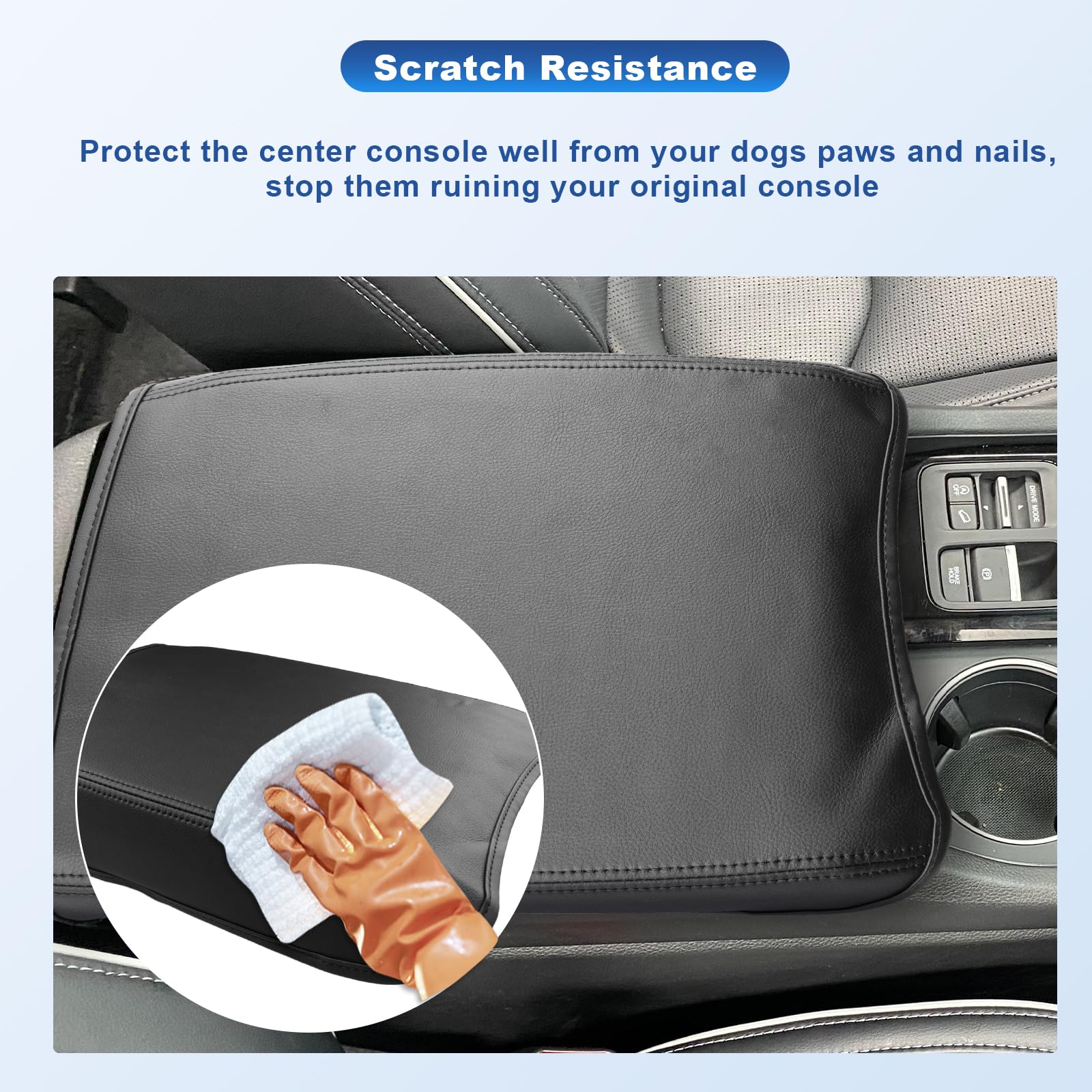 2023-2026 Honda Pilot Center Console Cover | Custom Fit for 2023-2025 Pilot, 2024-2025 Ridgeline & 2024-2026 Passport | Premium Armrest Cushion Pad | Comfort Upgrade for Long Drives & Daily Commutes