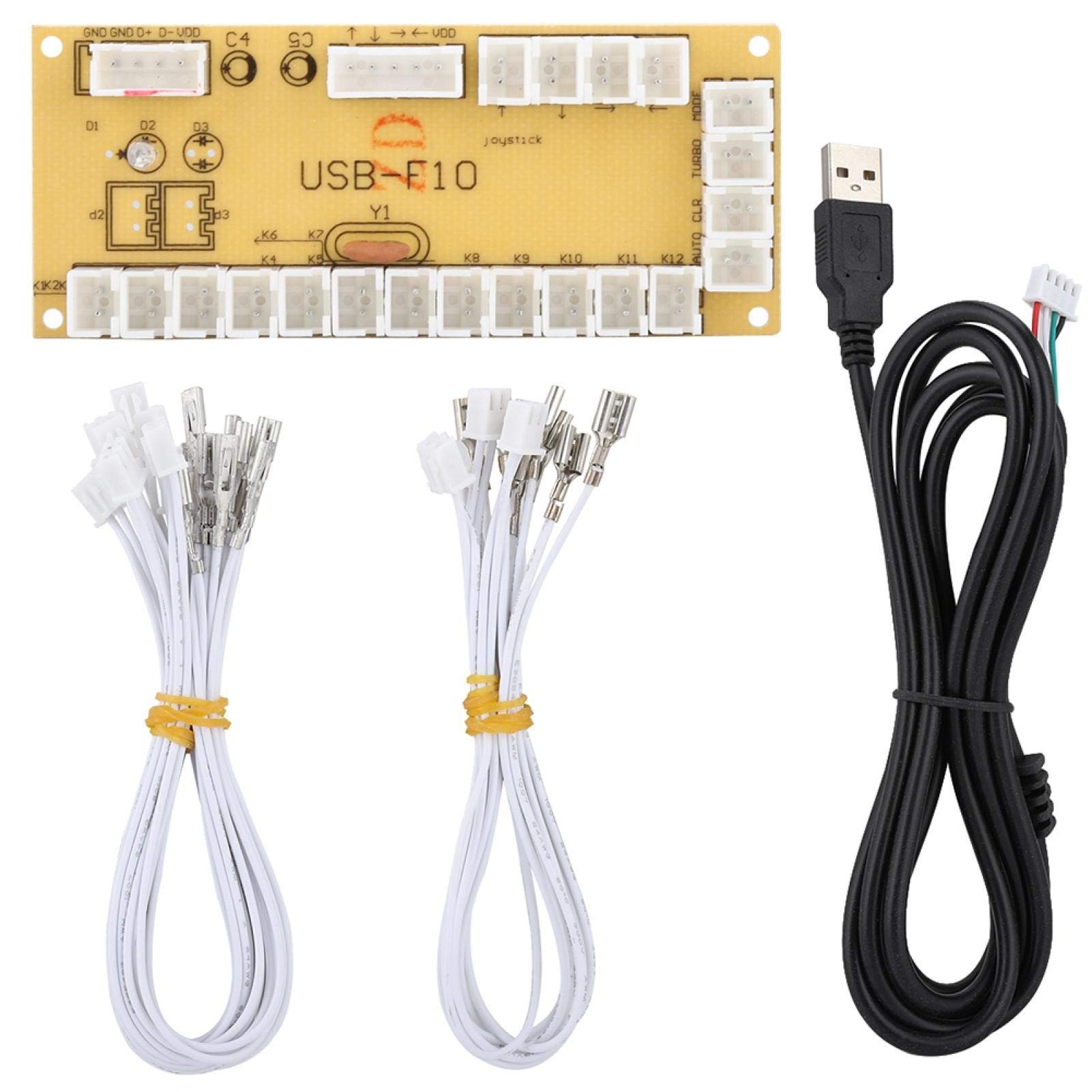 Arcade USB Encoder for PC - Game Controller Joystick Circuit Board & Control Panel Kit - Perfect for Fighting Games, Retro Gaming & DIY Arcade Cabinet Builds