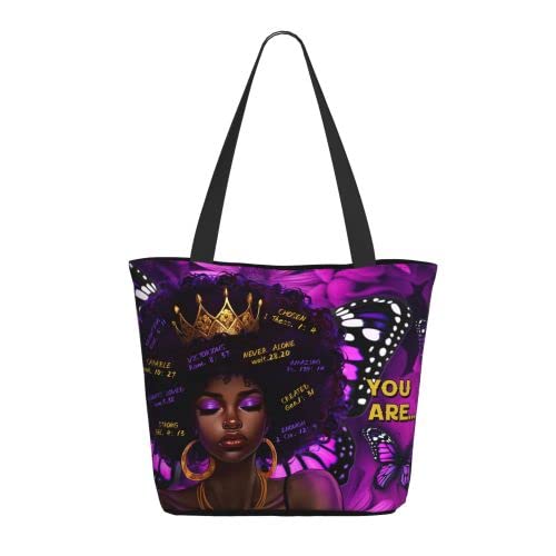 Christian Bible Tote Bag - Inspirational Scripture Reusable Shopping Bag for Women - Perfect Gift for Mother's Day, Church, Bible Study & Daily Use