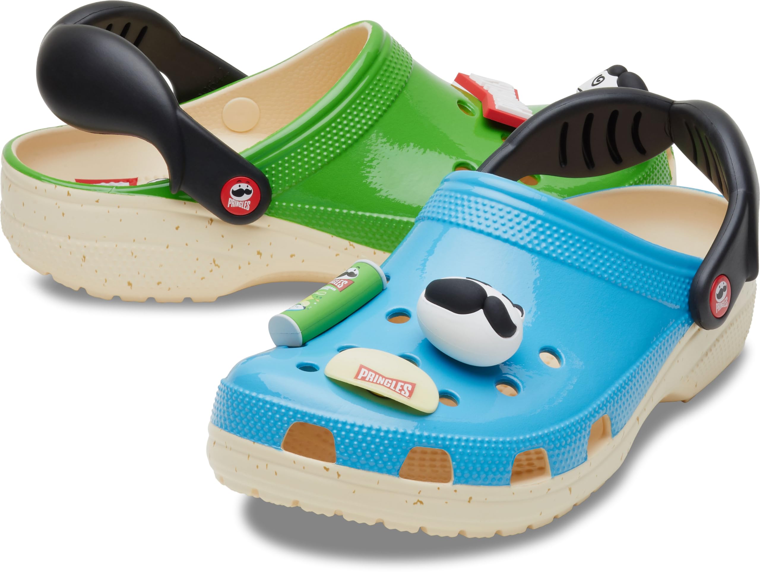Crocs Unisex-Adult Pringles X Classic Clog | Comfortable Slip-On Shoes for Men & Women | Perfect for Casual Wear, Beach, Pool & Outdoor Activities