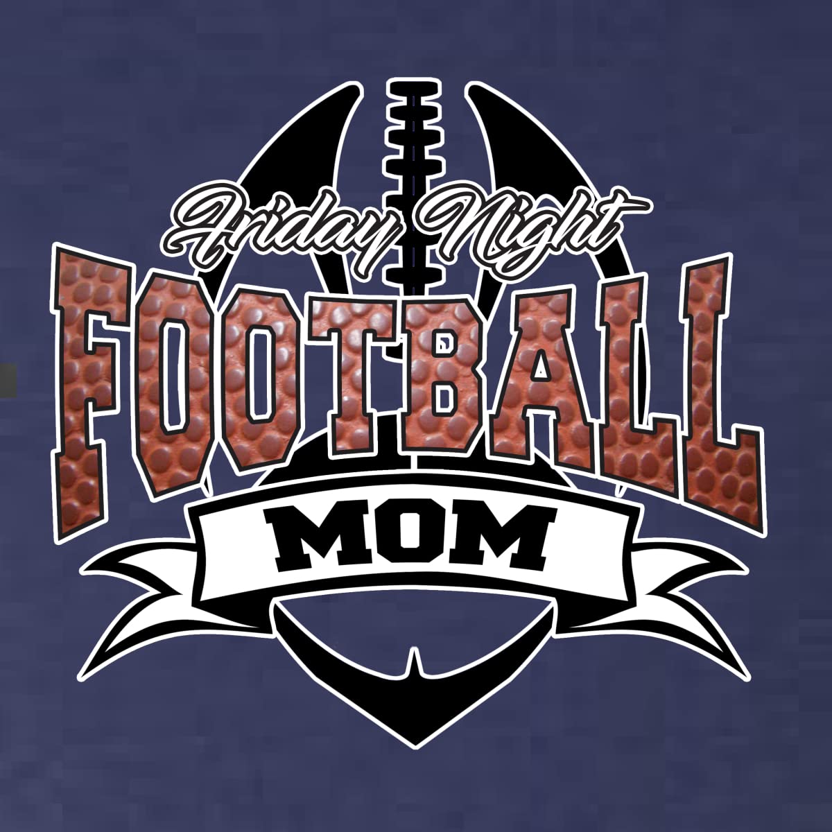 Friday Night Football Mom Sports Tri-Blend Racerback Tank Top - Soft & Comfortable Athletic Shirt for Women - Perfect for Game Day, Cheering, Workouts & Casual Wear