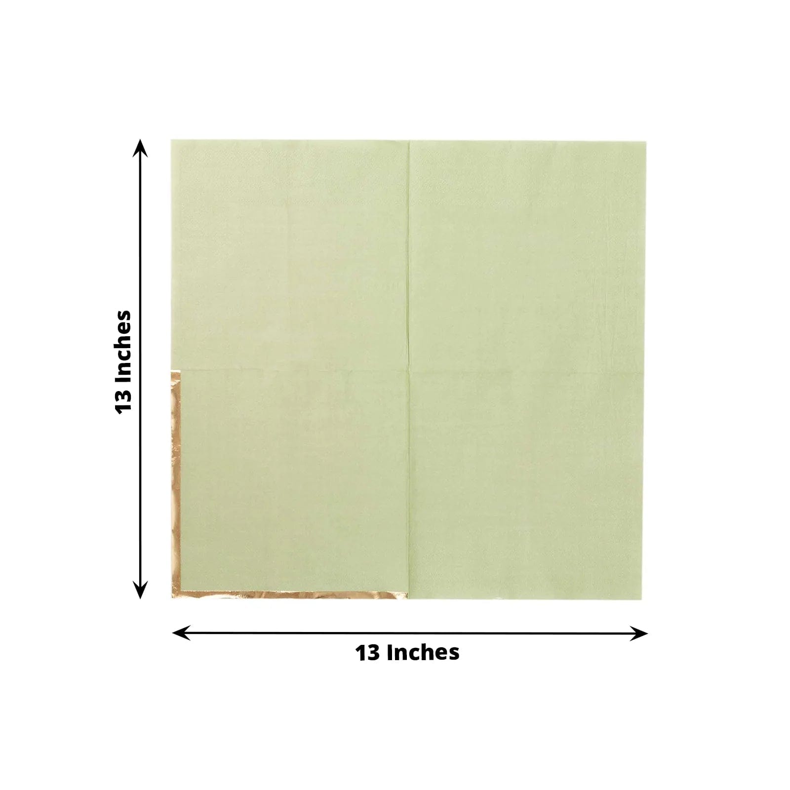 50 Pcs 2-Ply Premium Cocktail Napkins with Elegant Gold Rim - Perfect for Dinner Parties, Weddings & Special Events