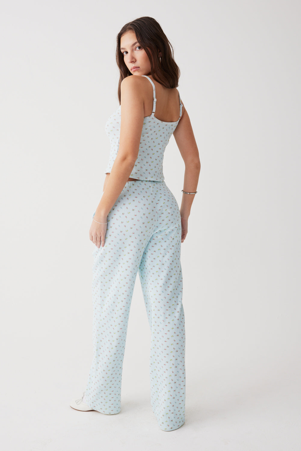 Cozy Striped Waffle Pants for Women - Soft & Comfortable Cabin Lounge Pants - Perfect for Relaxing at Home, Lounging & Sleepwear