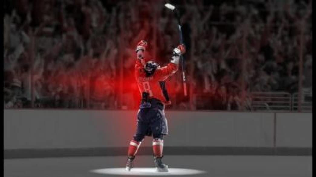 Spot Dog Alex Ovechkin 18x24 Poster Print - Washington Capitals Hockey Player Wall Art Decor for Sports Fans & Man Cave