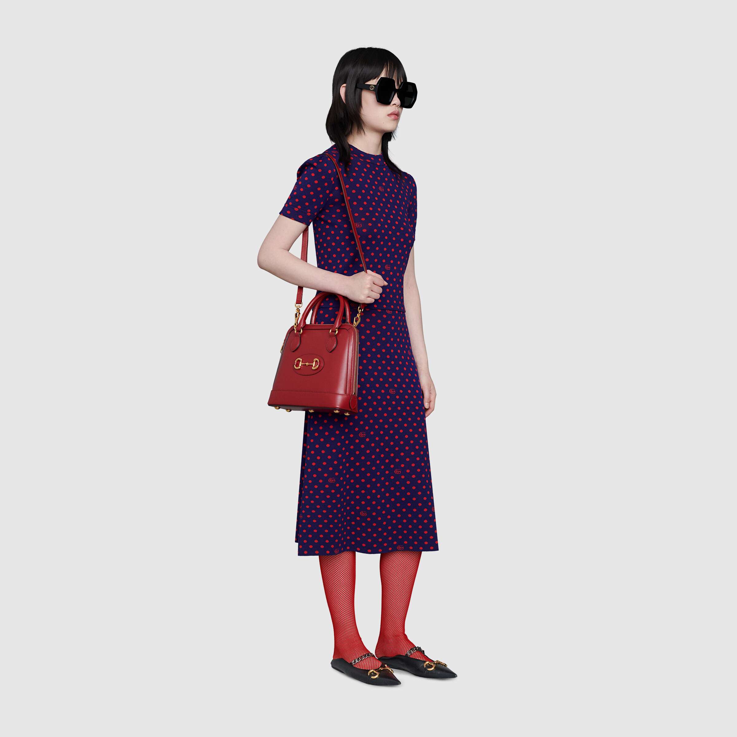 Gucci 1955 Horsebit Small Top Handle Bag in Red | Luxury Leather Crossbody Purse for Women | Perfect for Date Night, Office & Special Occasions