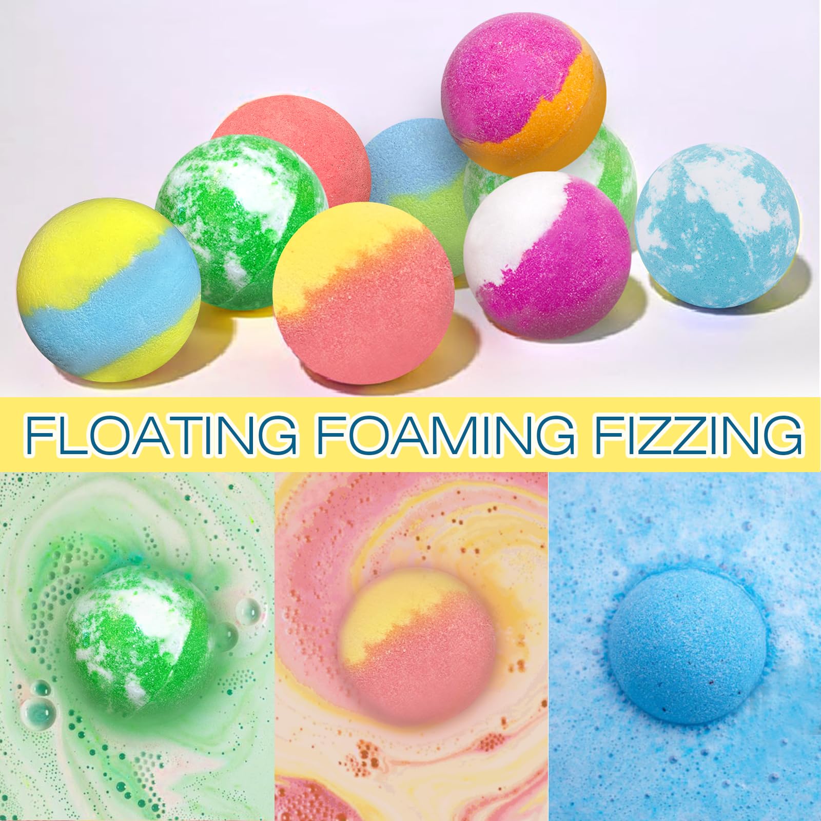 **30-Pack Kids Bath Bombs with Surprise Toys Inside - Fun Bubble Bath Fizzies for Boys & Girls | Birthday, Christmas, Halloween Party Favors | Handmade, Child-Safe for Relaxing Bath Time Play**