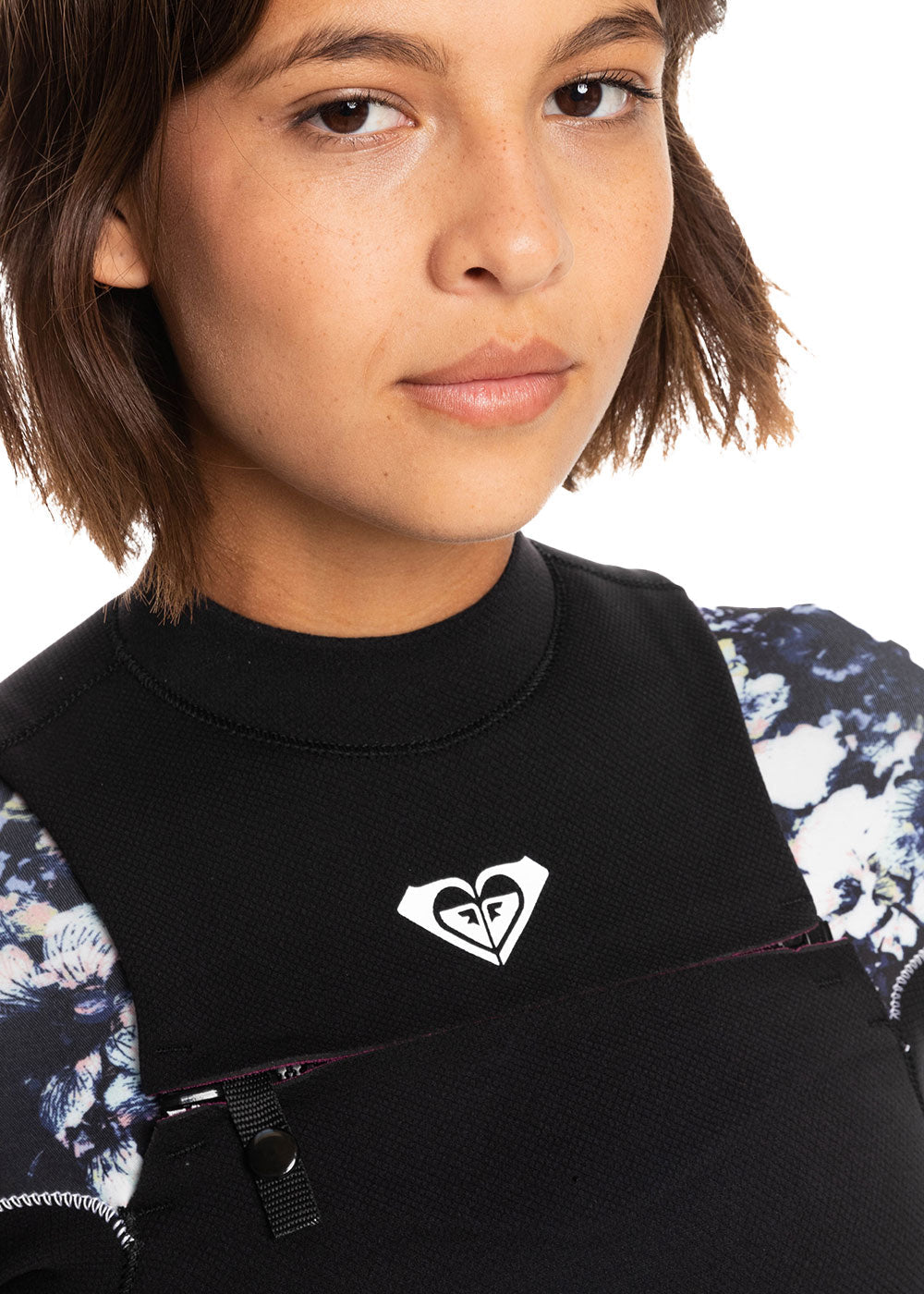 Roxy Women's 2.5mm Elite XT ST Printed Long Sleeve Chest Zip Spring Wetsuit - Perfect for Surfing, Diving & Water Sports