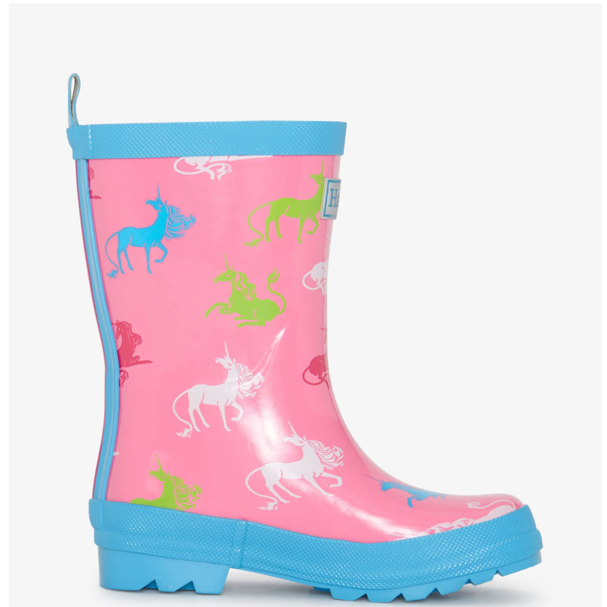 Hatley Mystical Unicorn Shiny Rain Boots for Kids - Waterproof & Cute Girls' Rain Shoes - Perfect for Outdoor Play, Puddle Jumping & Rainy Day Adventures