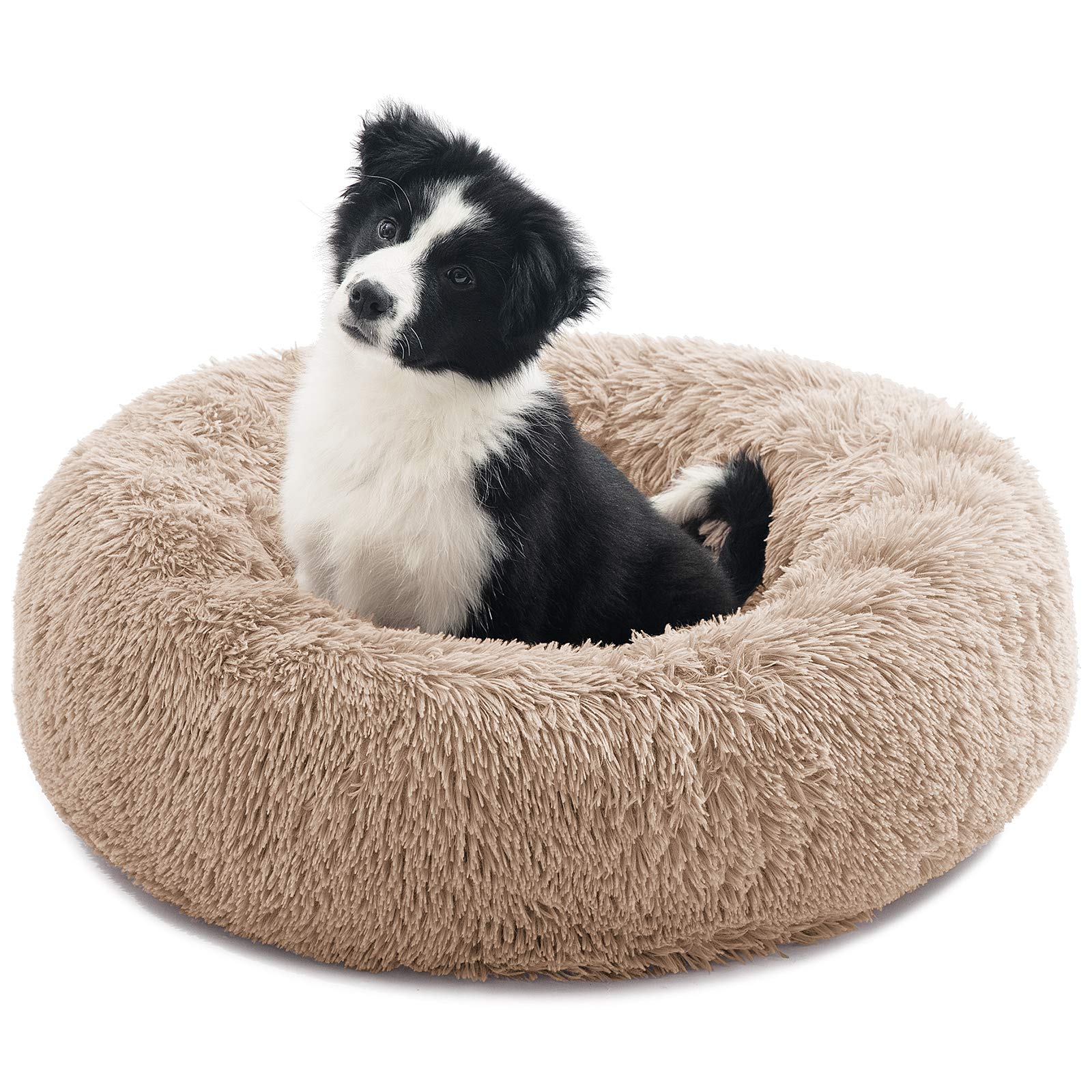 Calming Donut Dog Bed - Orthopedic Plush Pet Bed for Dogs & Cats, Anti-Anxiety Round Cushion - Perfect for Anxiety Relief, Joint Support & Cozy Napping