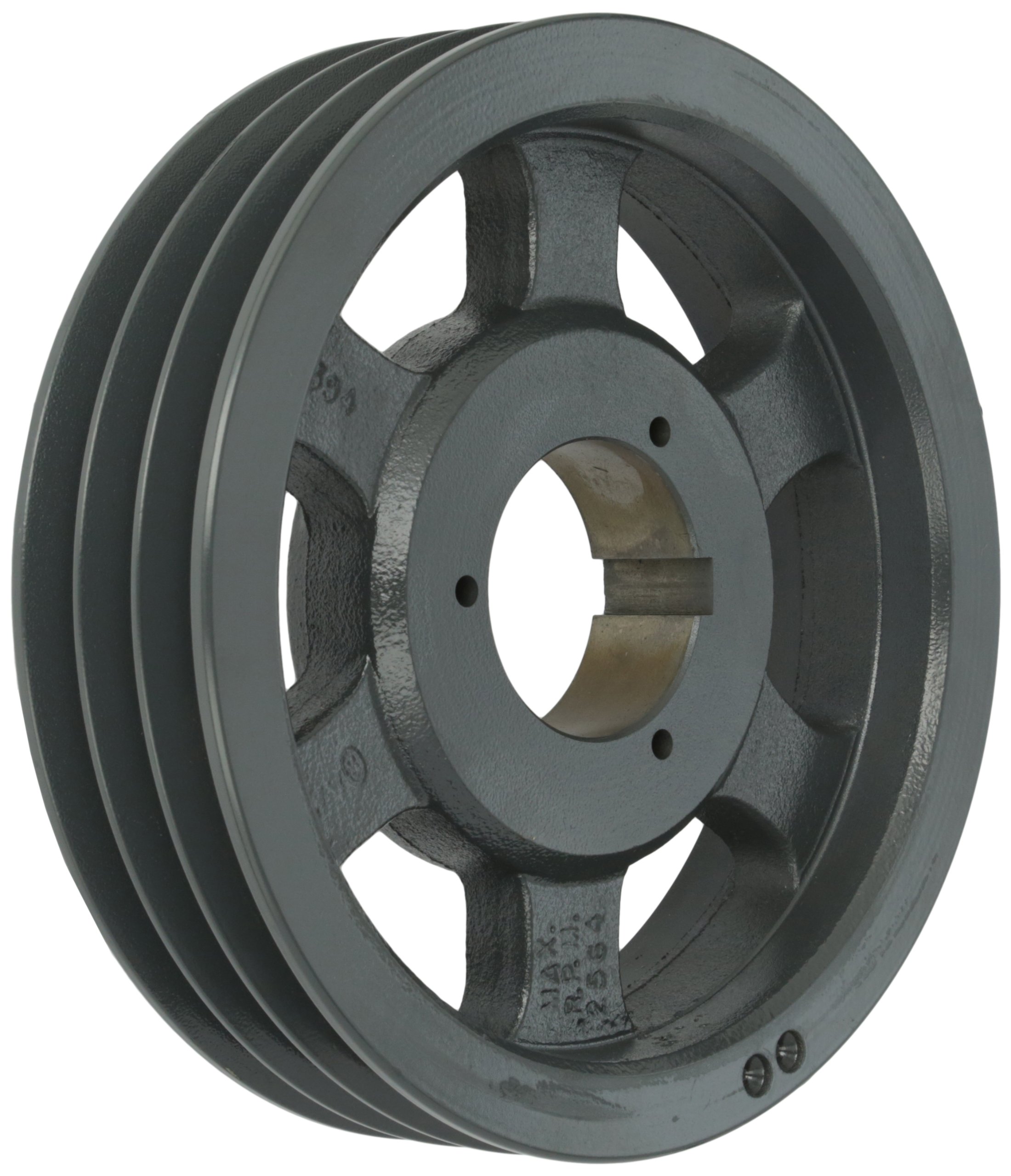 3B5V94 Split Taper Sheave - Cast Iron 3 Groove Pulley for A/B/5V Belts with B Bushing | Heavy-Duty Industrial Power Transmission for Machinery & Equipment