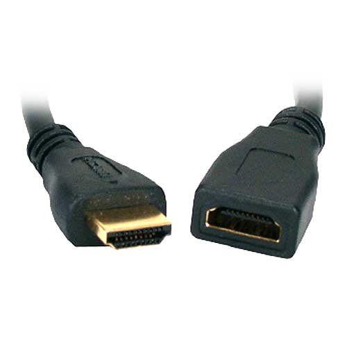 HDMI Port Saver Extension Cable - Male to Female 1FT 32AWG - Perfect for Laptop, TV, Monitor & Gaming Console Connectivity
