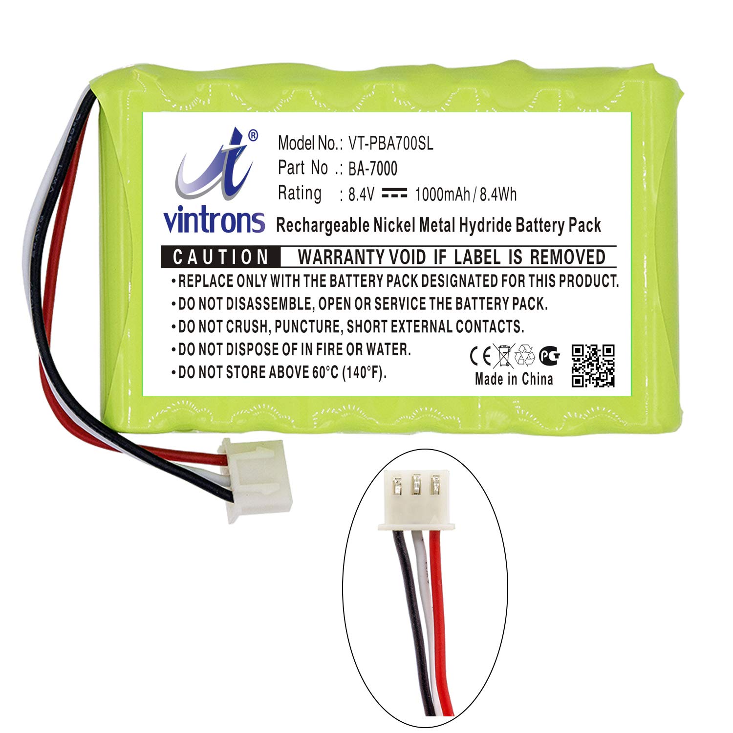 VI VINTRONS Replacement Battery for Brother PT-7600 Label Printer - Compatible with PT-7600 & P-Touch Series - Perfect for Office Labeling, Shipping & Organization