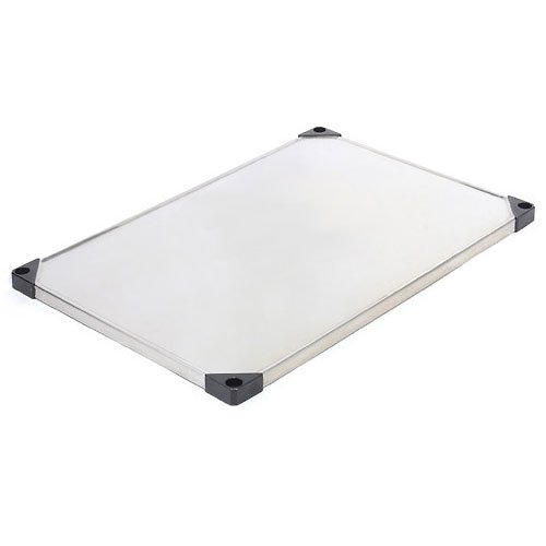 Stainless Steel Solid Shelf with Clips - 24