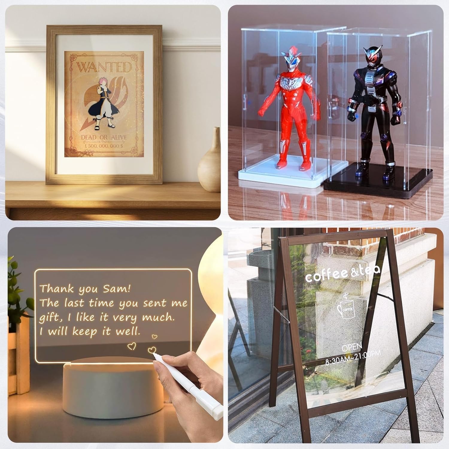 Falken Design Clear Acrylic Sheets 24x48 Inches - 1/4 Inch Thick Plexiglass Panels for DIY Crafts, Picture Frames, Signage & Home Decor - Shatterproof, Durable Plastic Sheets for Office Partitions, Retail Displays & Protective Barriers