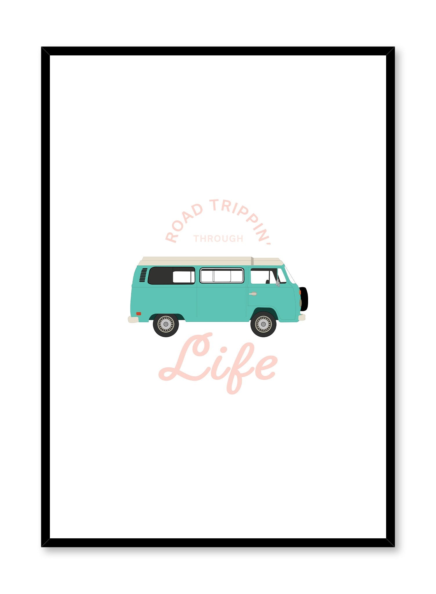 Vintage Road Trip Travel Poster - Wall Art Decor for Home, Office & Cafe | Perfect for Road Trip Lovers & Adventure Enthusiasts
