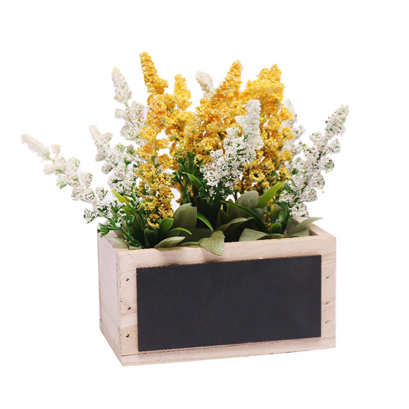 Artificial Lavender Flower Pot - Fake Plants for Home & Office Decor - Perfect for Living Room, Table, Desk, and Workspace Decoration | Realistic Simulation Floral Arrangement for Indoor Spaces