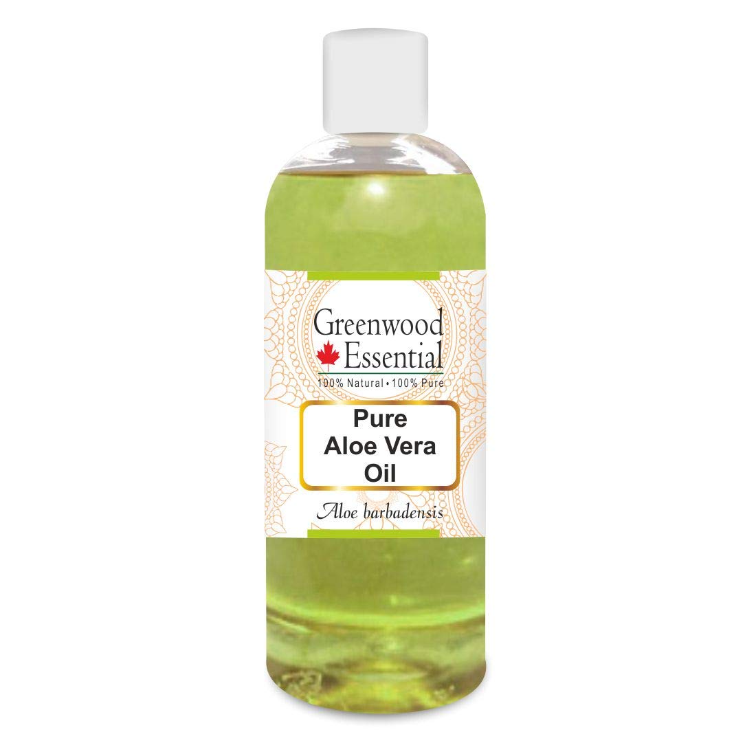 Pure Aloe Vera Oil (Aloe Barbadensis) 100% Natural Therapeutic Grade - Moisturizes Skin & Strengthens Hair - 200ml Bottle for Daily Beauty Routine & Spa Treatments