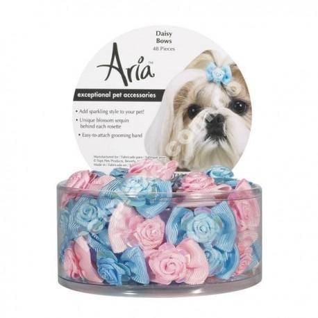 Aria Daisy Dog Hair Bow - Cute Floral Pet Accessory for Small & Medium Dogs - Perfect for Photos, Parties & Everyday Wear