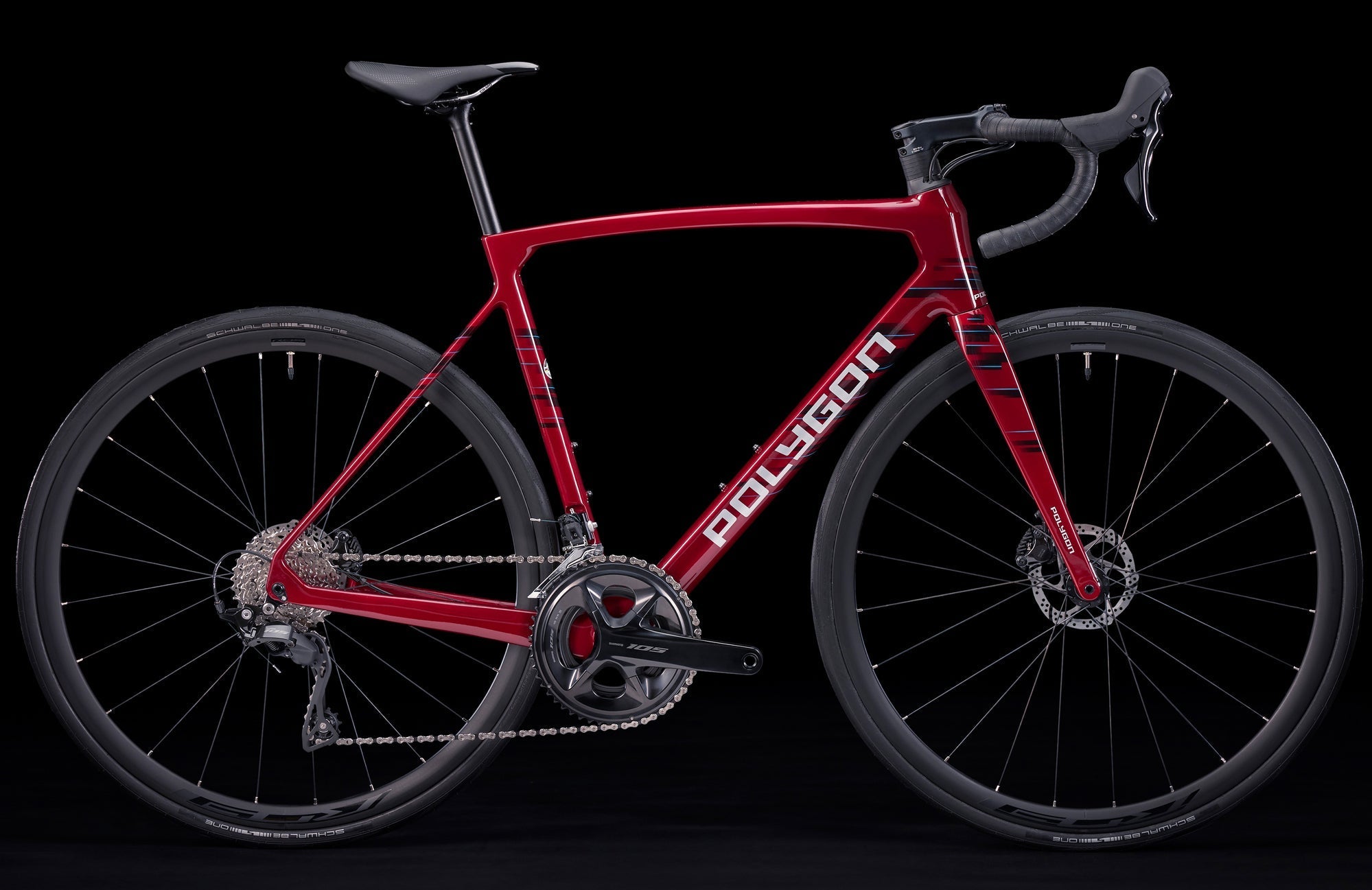 Polygon Strattos S7 Disc 105 Carbon Road Bike - Lightweight & High-Performance for Racing & Endurance Training | Perfect for Road Cycling, Triathlons & Long-Distance Rides