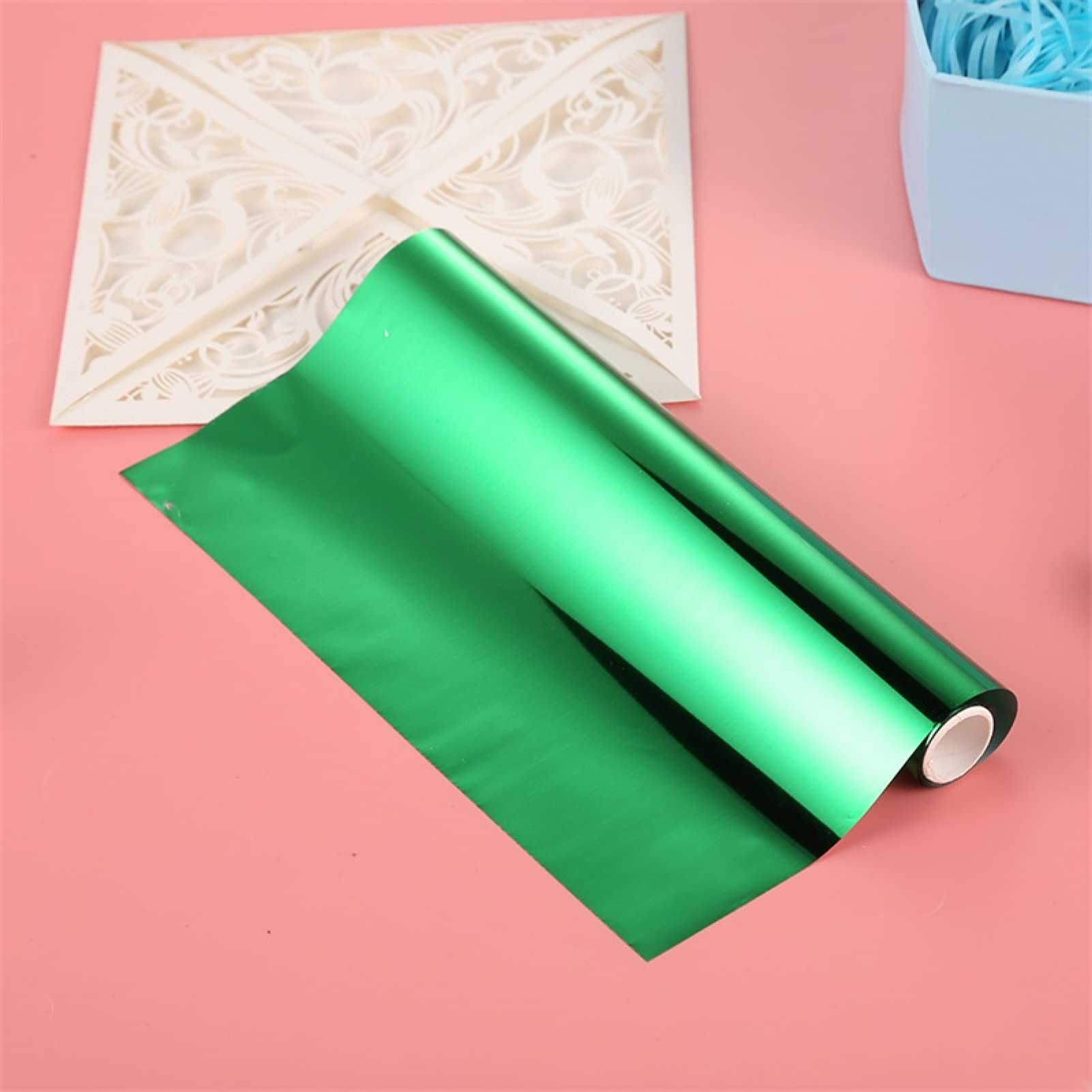 8-Pack Briartw Laser Printer & Laminator Compatible Toner Reactive Foil Roll - 16.4ft x 7.6in Heat Transfer Foil Paper for DIY Crafts, Card Making, Scrapbooking - Perfect for Home Decor, Wedding Invitations & Personalized Gifts